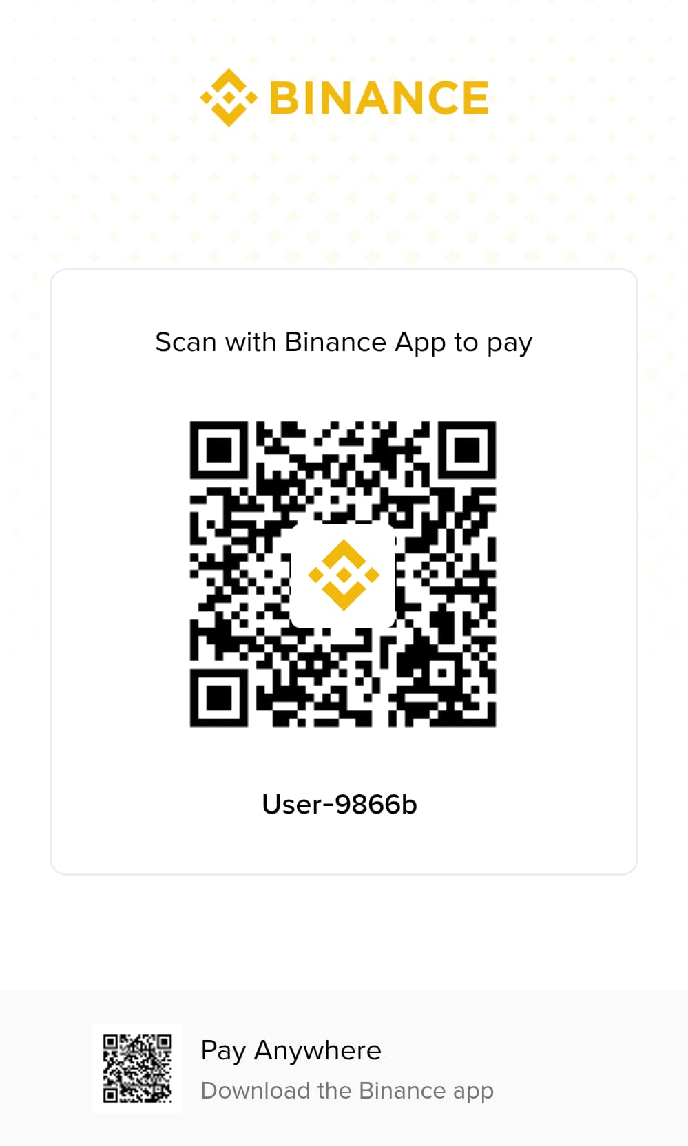 Binance Pay QR Code